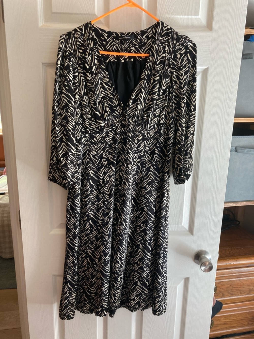 Nanette Lepore Black & White Midi Dress